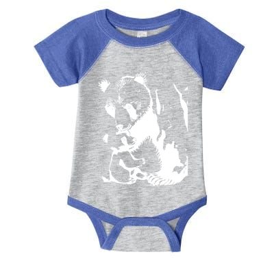 Papa Bear Or Mama Bear With Bear Animal Gift Infant Baby Jersey Bodysuit