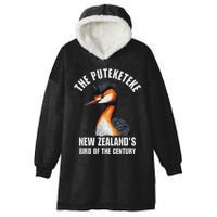 Puteketeke Bird Of The Century Hooded Wearable Blanket