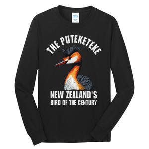 Puteketeke Bird Of The Century Tall Long Sleeve T-Shirt