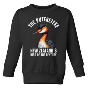 Puteketeke Bird Of The Century Toddler Sweatshirt