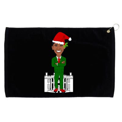 President Barack Obama Santa Claus Ugly Christmas Funny Xmas Gift Grommeted Golf Towel