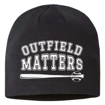 Playing Baseball Outfield Matters Baseball Outfields Funny Sustainable Beanie