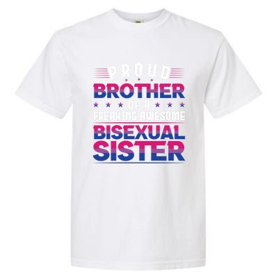 Proud Brother Of An Bisexual Sister Lgbt Pride Bisexual Gift Garment-Dyed Heavyweight T-Shirt