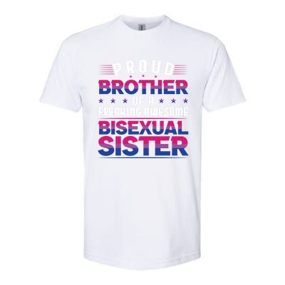 Proud Brother Of An Bisexual Sister Lgbt Pride Bisexual Gift Softstyle® CVC T-Shirt