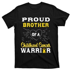 Proud Brother Of A Childhood Cancer Warrior Awareness T-Shirt