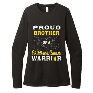 Proud Brother Of A Childhood Cancer Warrior Awareness Womens CVC Long Sleeve Shirt