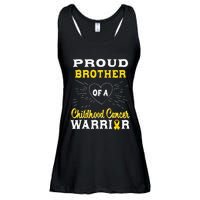 Proud Brother Of A Childhood Cancer Warrior Awareness Ladies Essential Flowy Tank