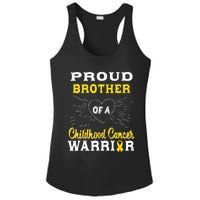 Proud Brother Of A Childhood Cancer Warrior Awareness Ladies PosiCharge Competitor Racerback Tank