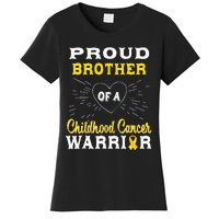 Proud Brother Of A Childhood Cancer Warrior Awareness Women's T-Shirt