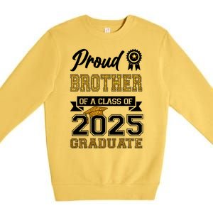 Proud Brother Of A Class Of 2025 Graduate Premium Crewneck Sweatshirt