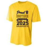 Proud Brother Of A Class Of 2025 Graduate Youth Performance Sprint T-Shirt