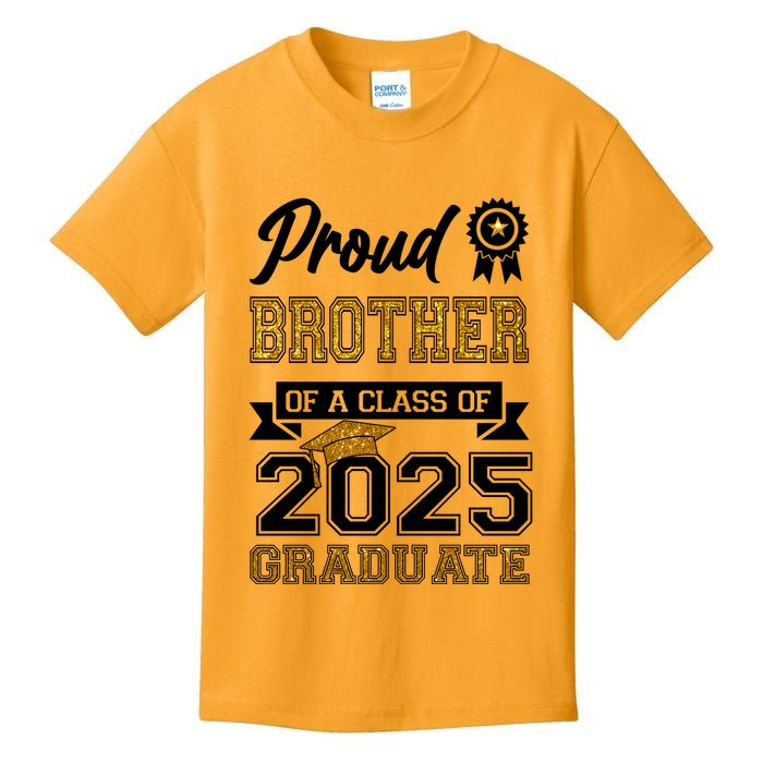 Proud Brother Of A Class Of 2025 Graduate Kids T-Shirt