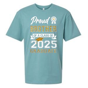 Proud Brother Of A Class Of 2025 Graduate Sueded Cloud Jersey T-Shirt