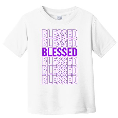 Purple Blessed Purple Toddler T-Shirt