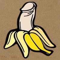 Penis Banana Cotton Canvas Backpack