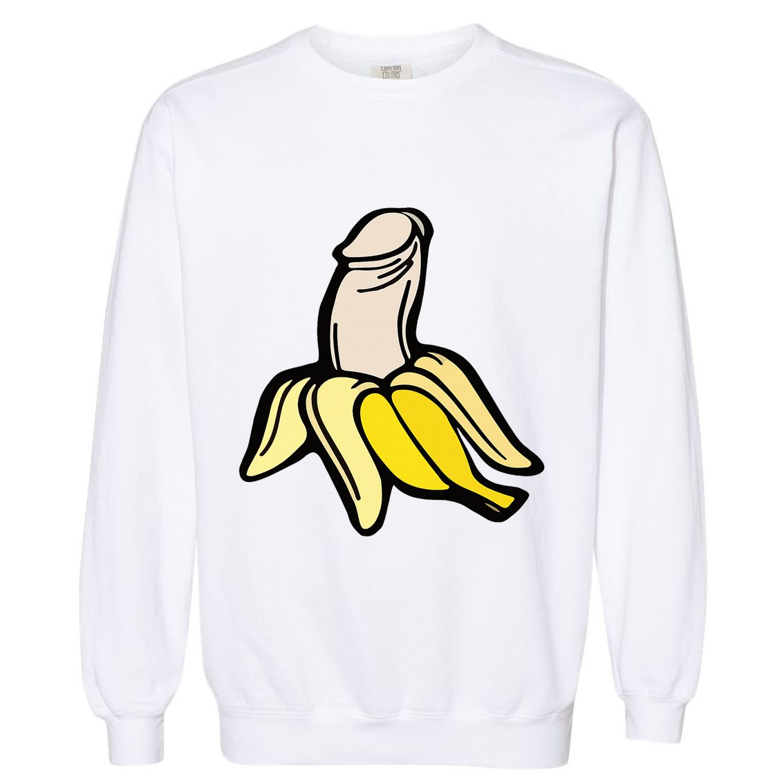 Penis Banana Garment-Dyed Sweatshirt
