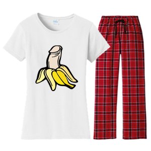 Penis Banana Women's Flannel Pajama Set