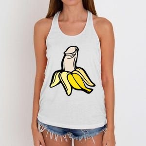 Penis Banana Women's Knotted Racerback Tank