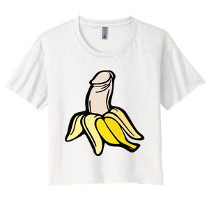 Penis Banana Women's Crop Top Tee