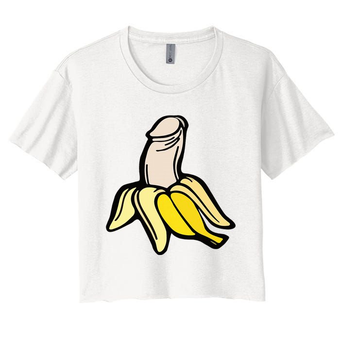 Penis Banana Women's Crop Top Tee