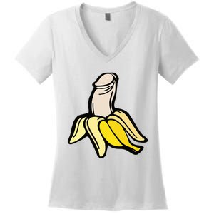 Penis Banana Women's V-Neck T-Shirt