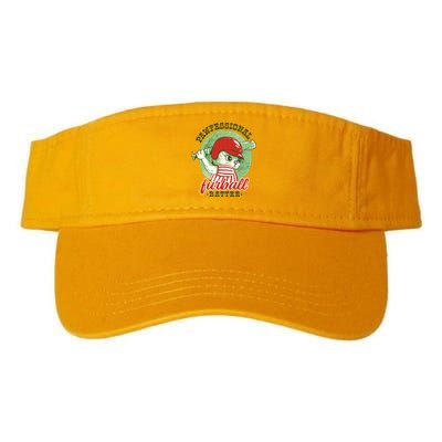 Professional Baseball Player Cat Cute Valucap Bio-Washed Visor