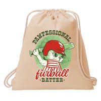 Professional Baseball Player Cat Cute Drawstring Bag