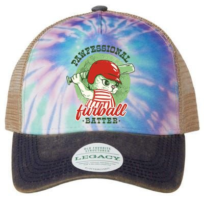 Professional Baseball Player Cat Cute Legacy Tie Dye Trucker Hat