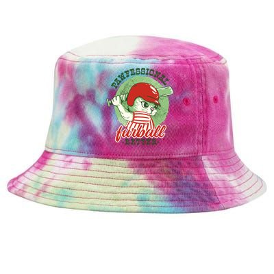 Professional Baseball Player Cat Cute Tie-Dyed Bucket Hat