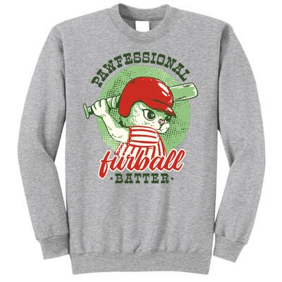 Professional Baseball Player Cat Cute Sweatshirt