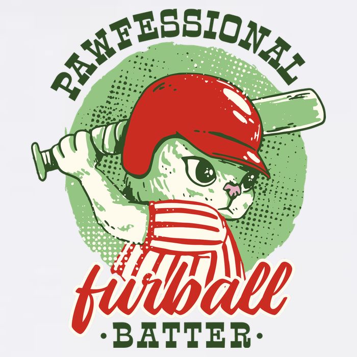 Professional Baseball Player Cat Cute Cool Comfort Performance Bucket Hat