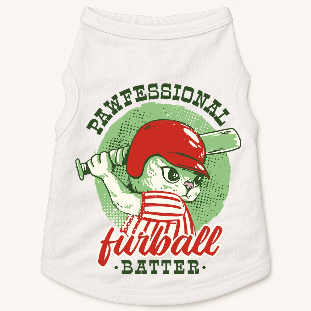 Professional Baseball Player Cat Cute Doggie Tank