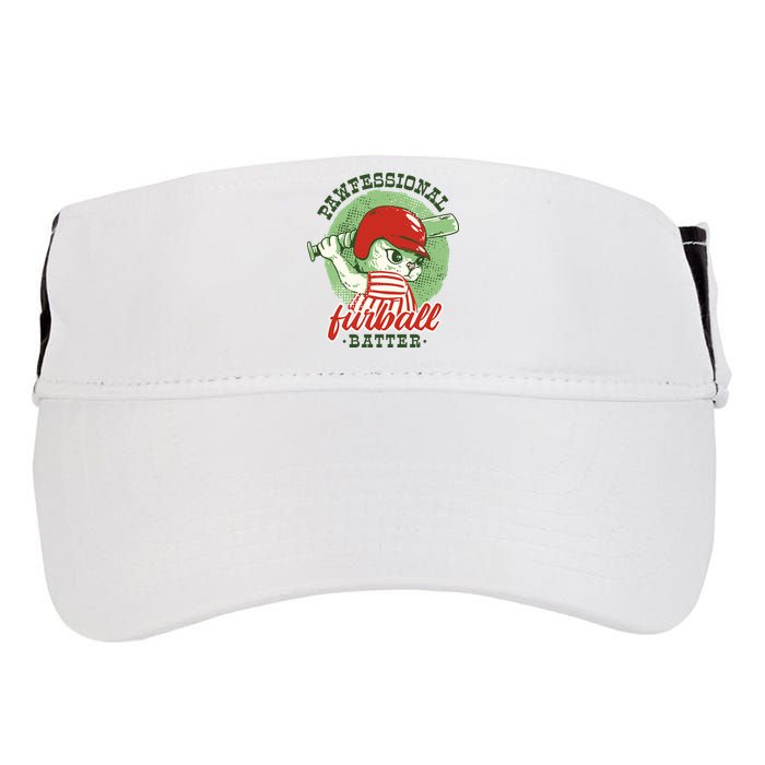 Professional Baseball Player Cat Cute Adult Drive Performance Visor