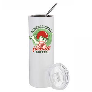 Professional Baseball Player Cat Cute Stainless Steel Tumbler