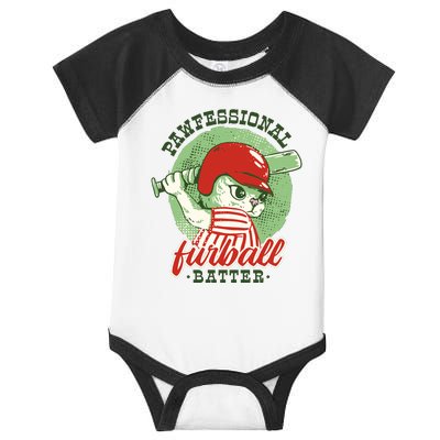 Professional Baseball Player Cat Cute Infant Baby Jersey Bodysuit