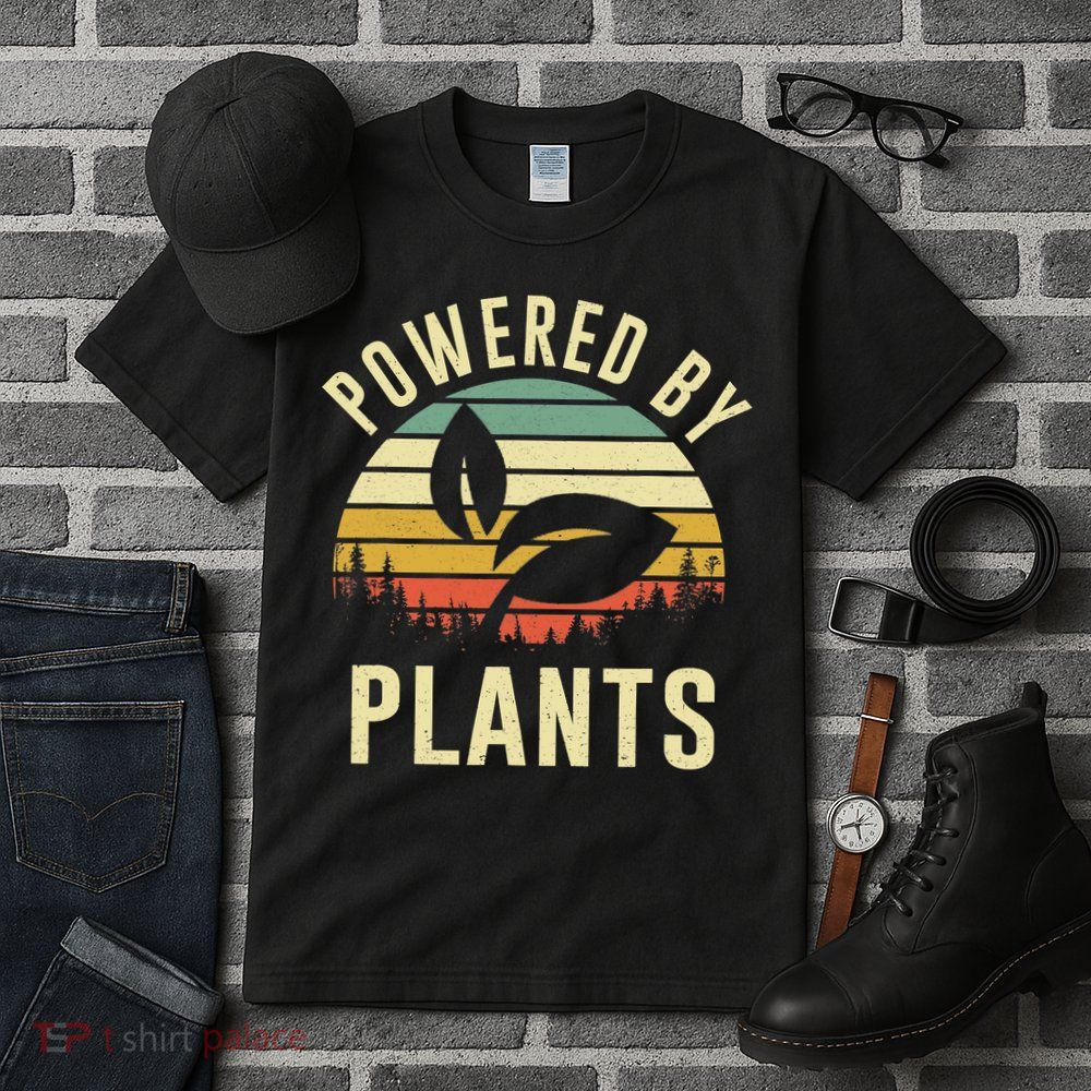 Powered By Plants Vintage Vegetarian By Vegan Diet Tall T-Shirt