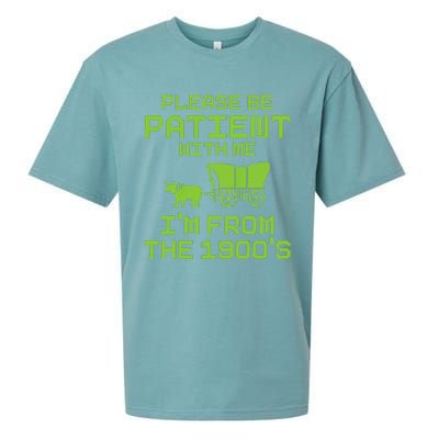 Please Be Patient With Me IM From The 1900S Funny Saying Sueded Cloud Jersey T-Shirt