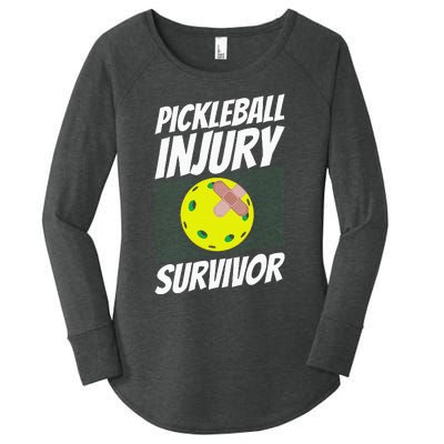 Pickleball Bandaid Pickleball Injury Survivor Women's Perfect Tri Tunic Long Sleeve Shirt