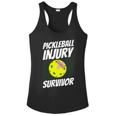 Pickleball Bandaid Pickleball Injury Survivor Ladies PosiCharge Competitor Racerback Tank