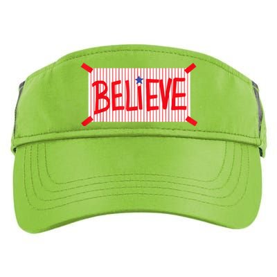 P.H.I.L.L.Y Believe Philadelphia Baseball Player Adult Drive Performance Visor