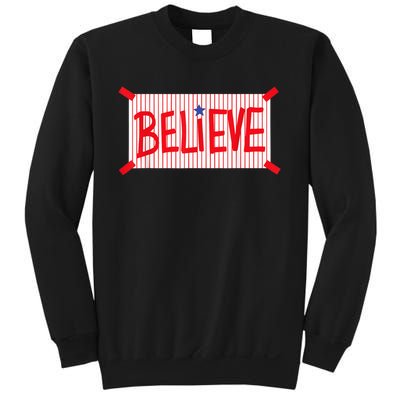 P.H.I.L.L.Y Believe Philadelphia Baseball Player Sweatshirt