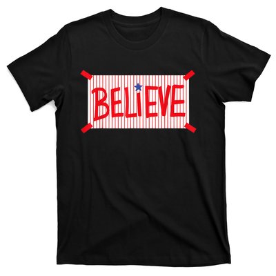 P.H.I.L.L.Y Believe Philadelphia Baseball Player T-Shirt