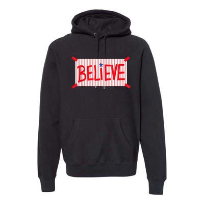 P.H.I.L.L.Y Believe Philadelphia Baseball Player Premium Hoodie