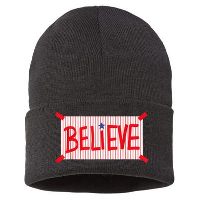 P.H.I.L.L.Y Believe Philadelphia Baseball Player Sustainable Knit Beanie