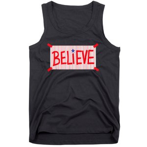 P.H.I.L.L.Y Believe Philadelphia Baseball Player Tank Top