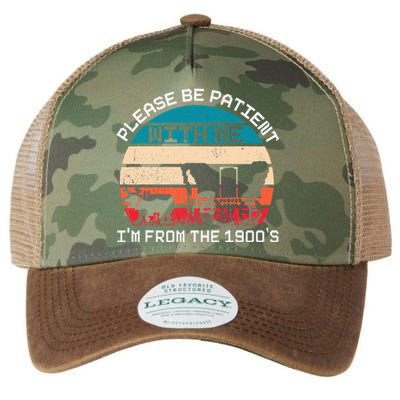 Please Be Patient With Me IM From The 1900S Funny Saying Legacy Tie Dye Trucker Hat