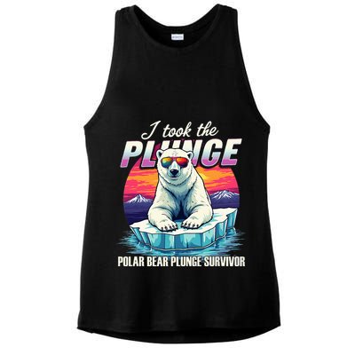Polar Bear Plunge Survivor Fun Winter Adventurers Apparel Ladies PosiCharge Tri-Blend Wicking Tank