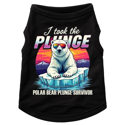 Polar Bear Plunge Survivor Fun Winter Adventurers Apparel Doggie Tank