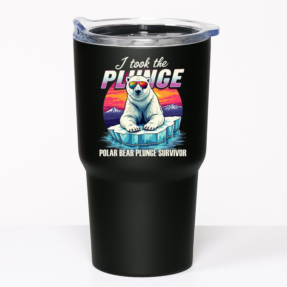 Polar Bear Plunge Survivor Fun Winter Adventurers Apparel Tumbler