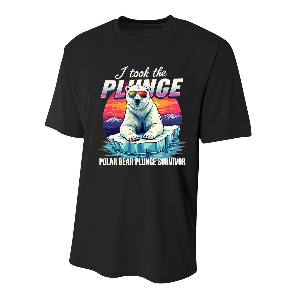 Polar Bear Plunge Survivor Fun Winter Adventurers Apparel Youth Performance Sprint T-Shirt